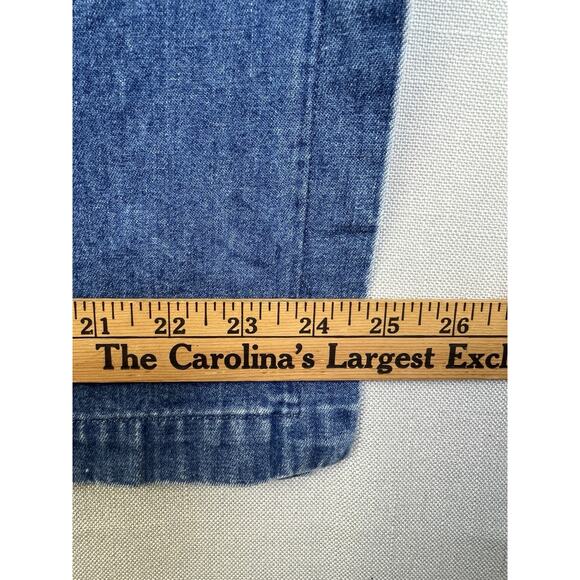 Eddie Bauer Denim Skirt Women 18 Straight Long Maxi Modest Work Y2K School - Picture 8 of 11